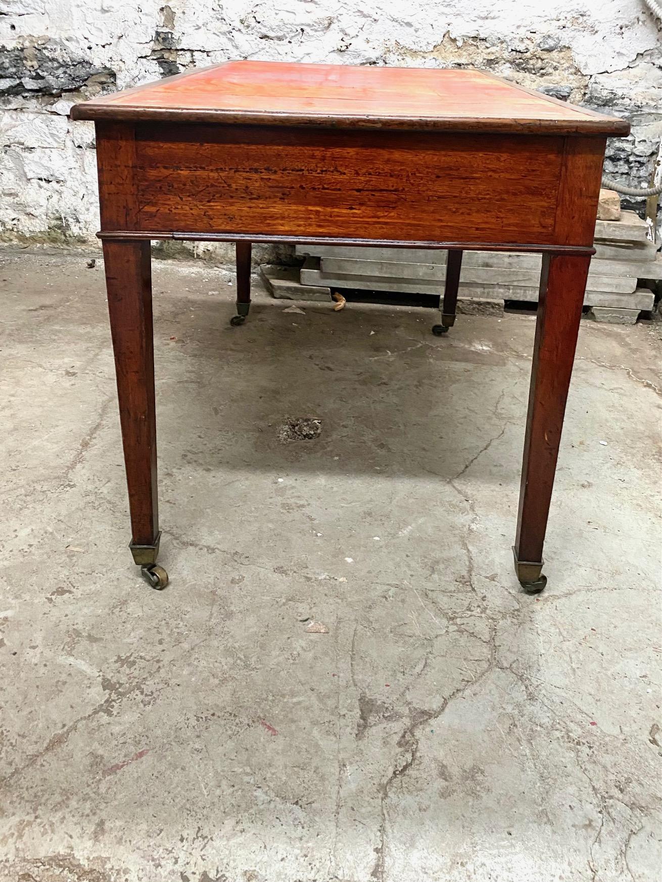 George III  Period Mahogany Writing Table For Sale 8