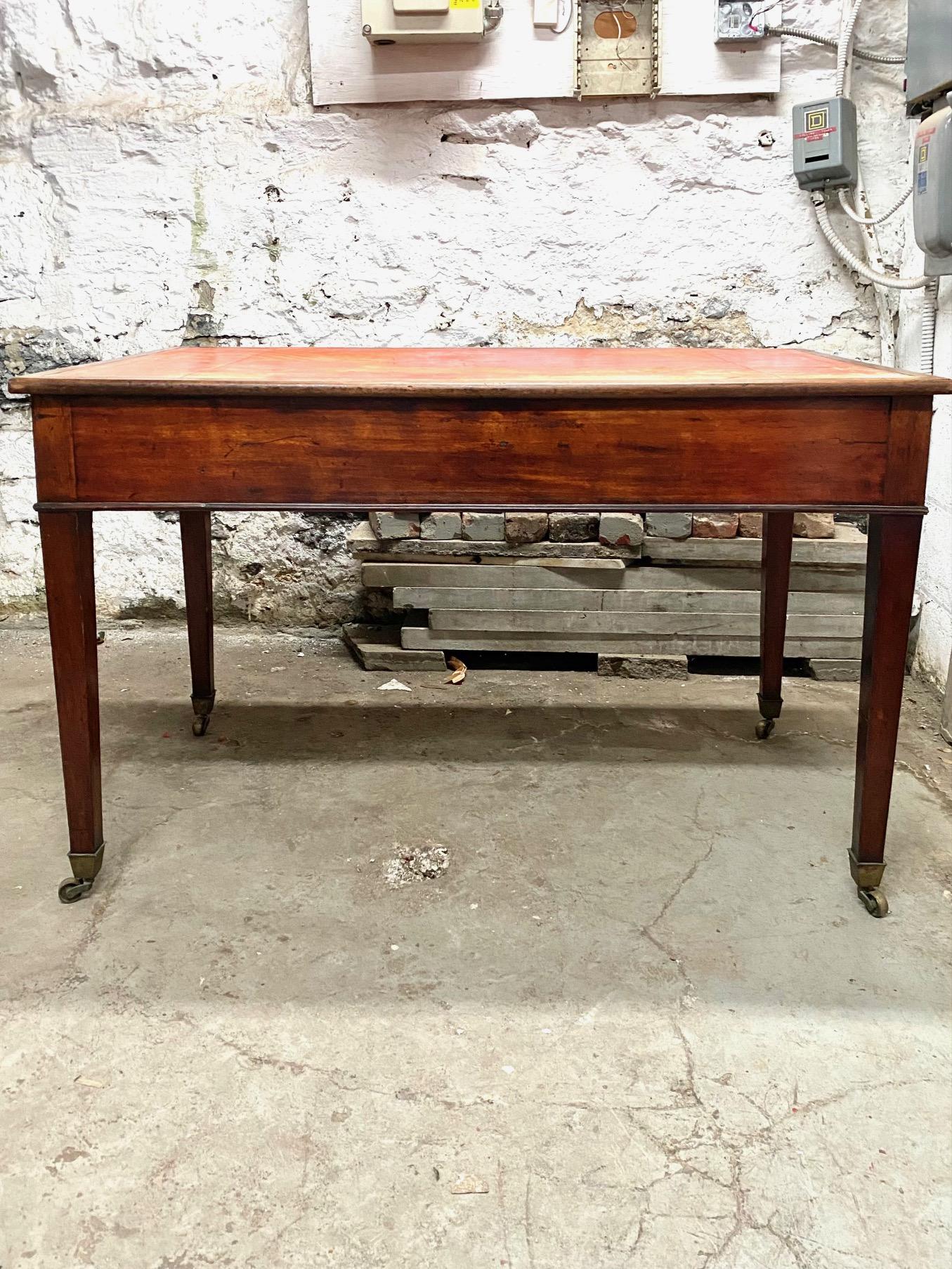 George III  Period Mahogany Writing Table For Sale 9
