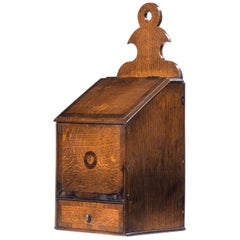 Salzkasten aus Eiche und Mahagoni aus der George III.-Periode