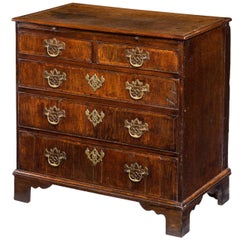 George III Period Oak Chest of Drawers