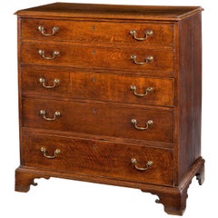 George III Period Oak Chest of Drawers