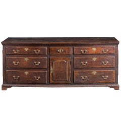 George III Period Oak Dresser Base