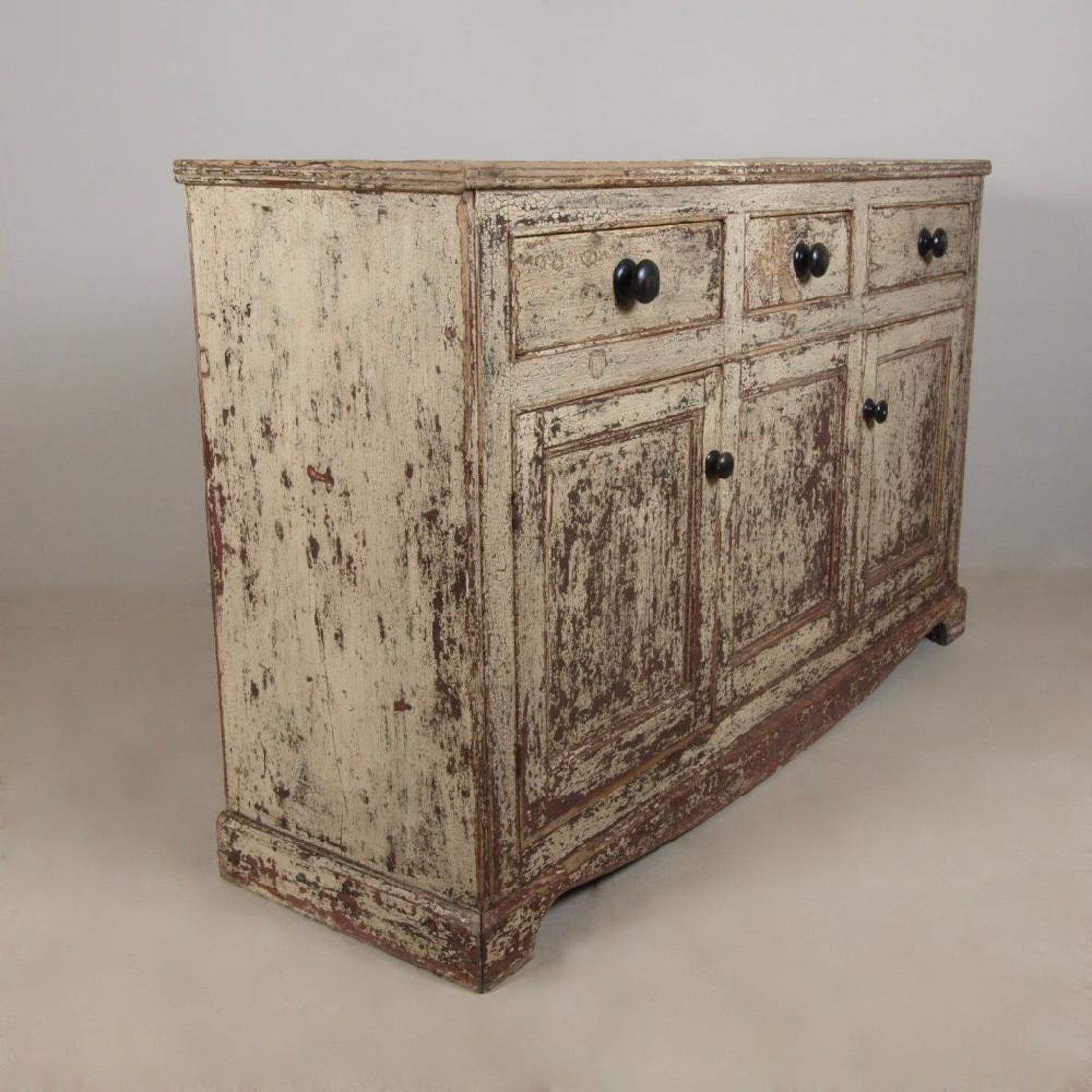 George Iii Period Original Painted Pine Dresser Base For Sale At