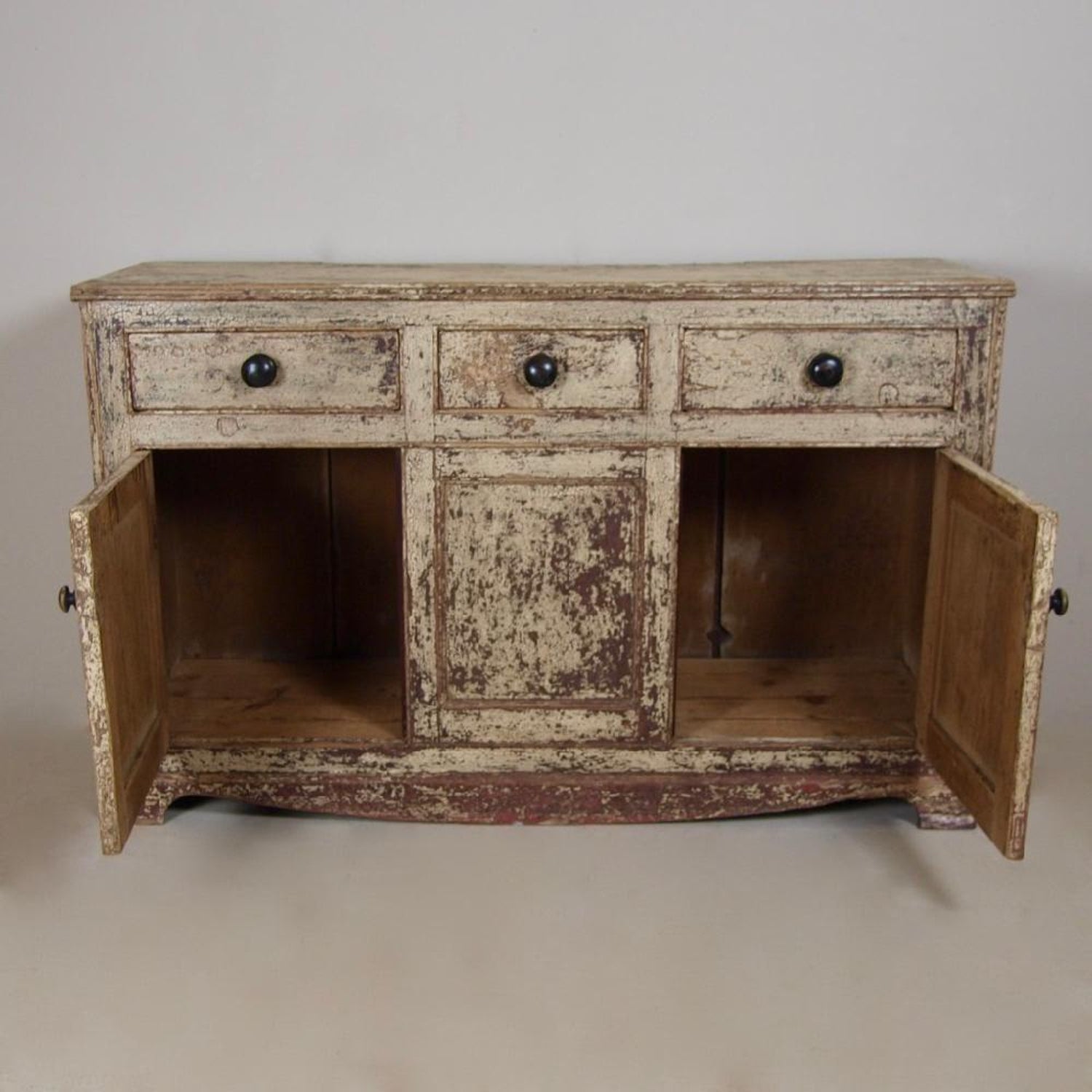 George Iii Period Original Painted Pine Dresser Base For Sale At