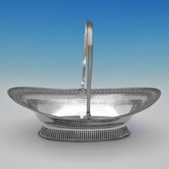 Sterlingsilber-Korb aus der Zeit von George III., hergestellt von Robert Hennell 1788