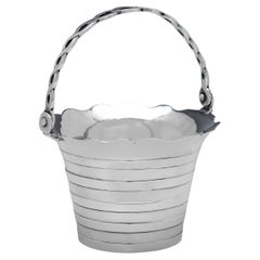 George III period sterling silver cream pail made in London in 1773