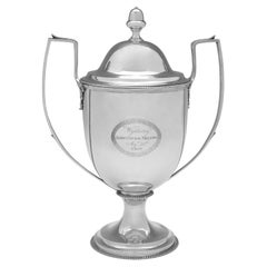 George III period sterling silver cup and cover made in London in 1808