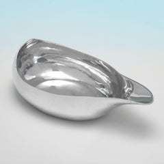 George III period sterling silver pap boat by Peter & Anne Bateman London 1805