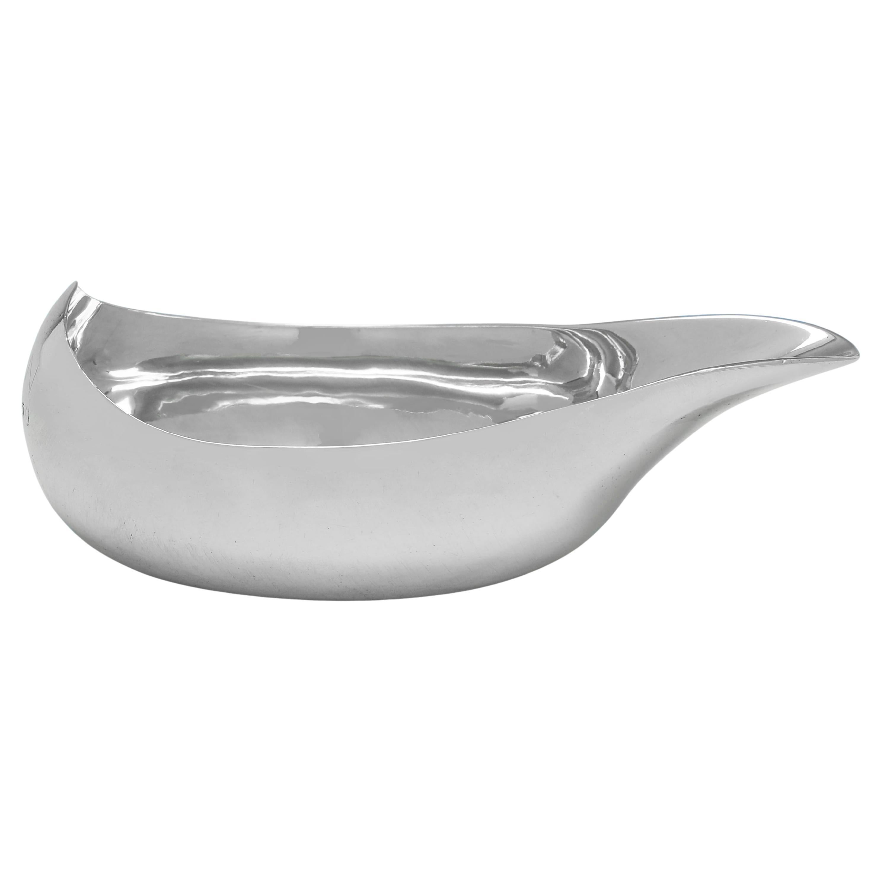 George III period sterling silver pap boat by Peter & Anne Bateman London 1805