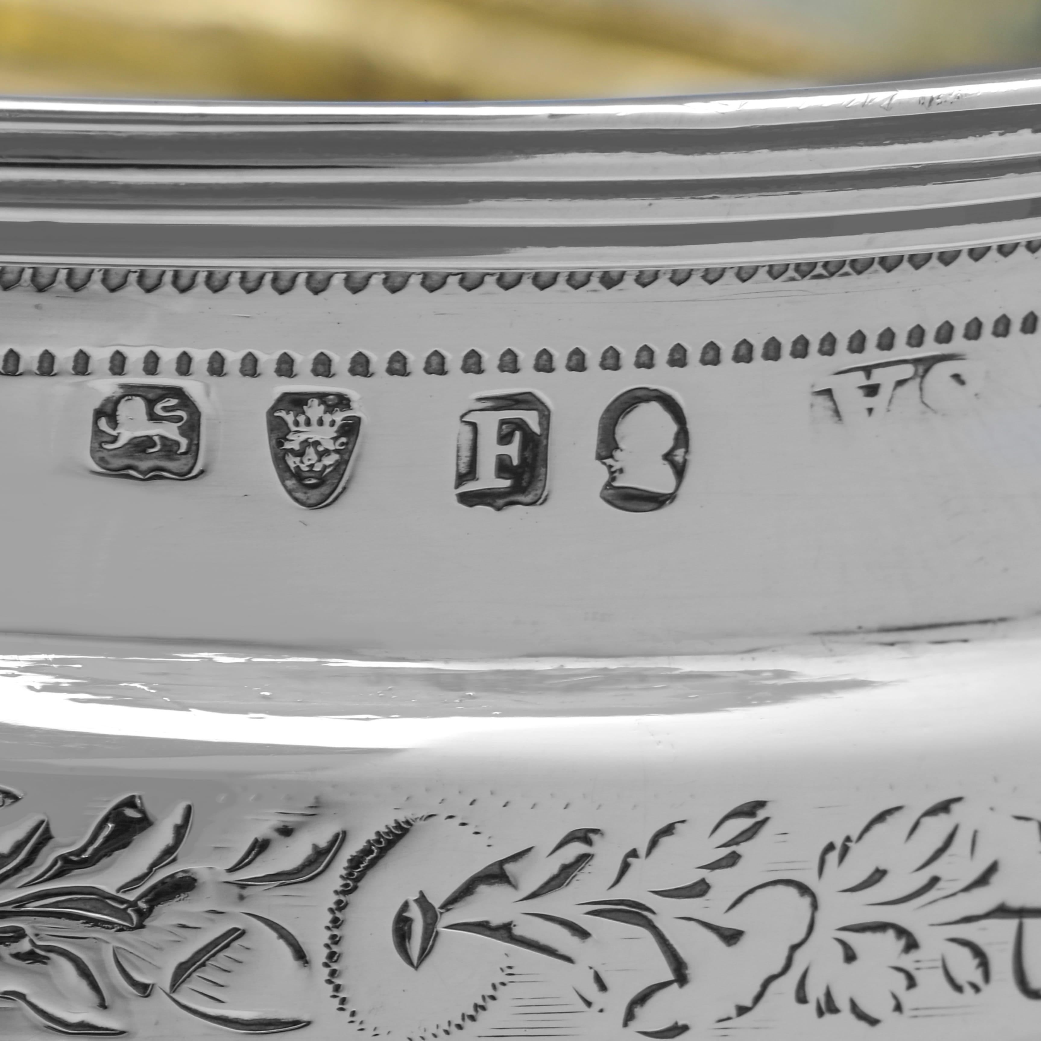 Set da zucchero e panna in argento georgiano - Londra 1801 di Stephen Adams II In condizioni buone in vendita a London, London