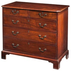 George III Period Straight Fronted Mahogany Chest of Drawers