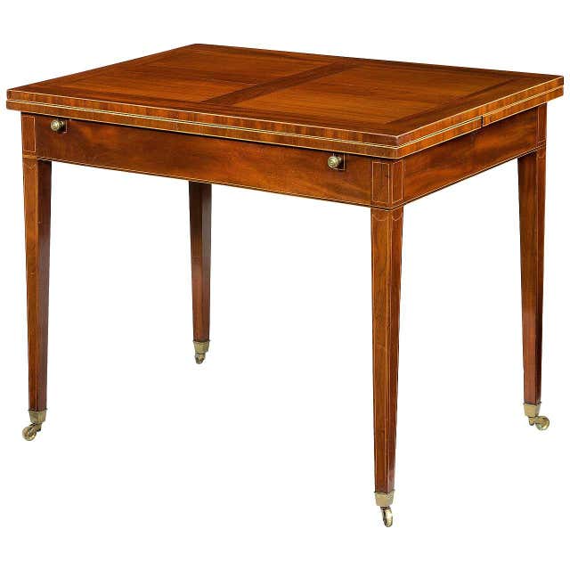 George III Design Six Pillar Dining Table at 1stDibs