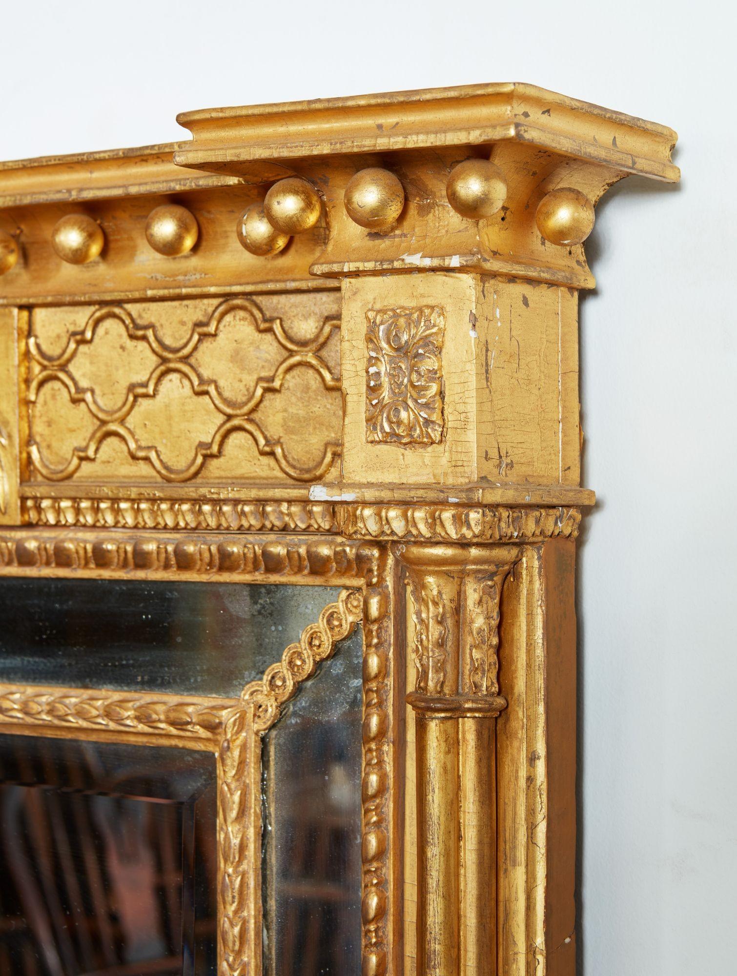 George III Pier Mirror with Border Glass For Sale 1
