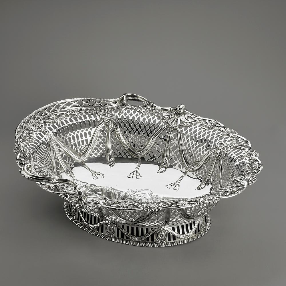 Late 18th Century George III Pierced Silver Basket