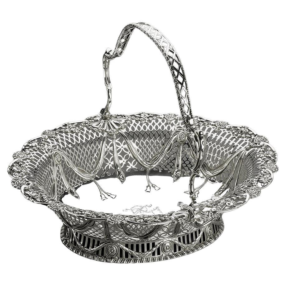 George III Pierced Silver Basket