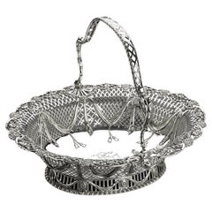 Antique George III Pierced Silver Basket