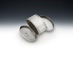 George III. Taschen-Muskatreibe, hergestellt in London von Hester Bateman, 1788