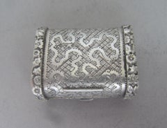 Bolso Jorge III Vinaigrtte Hecho en Birmingham por John Shaw, 1819