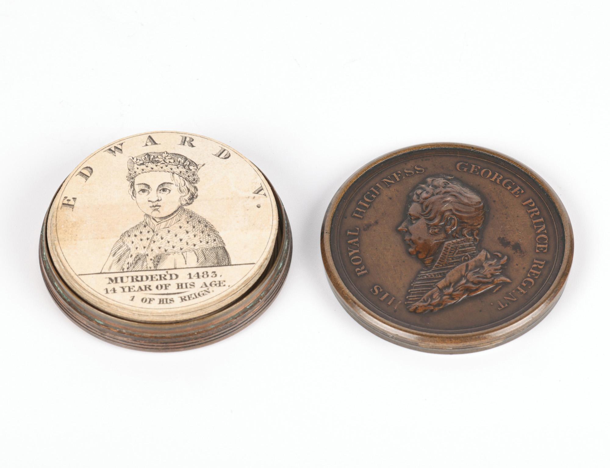 George III Rare Bronze Cased Chronology of the Sovereigns of England For Sale 4