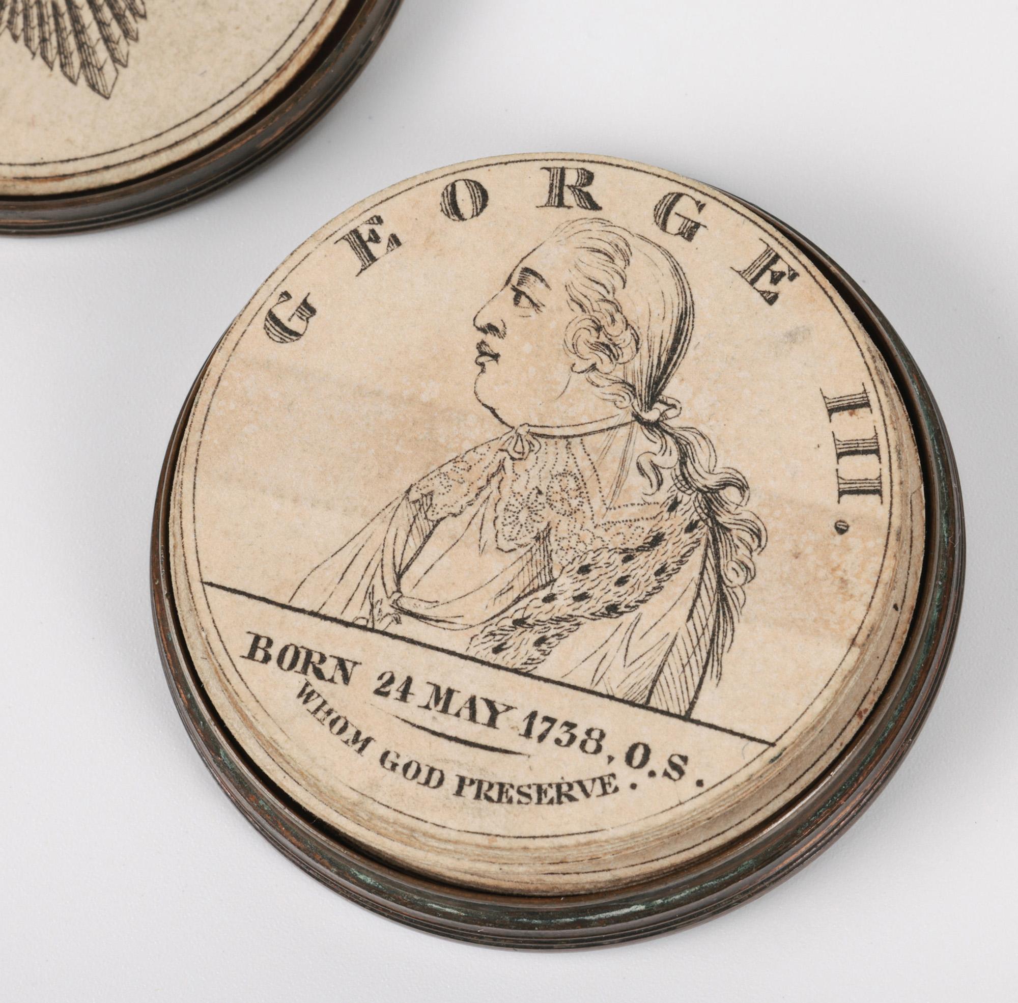 George III Rare Bronze Cased Chronology of the Sovereigns of England For Sale 9