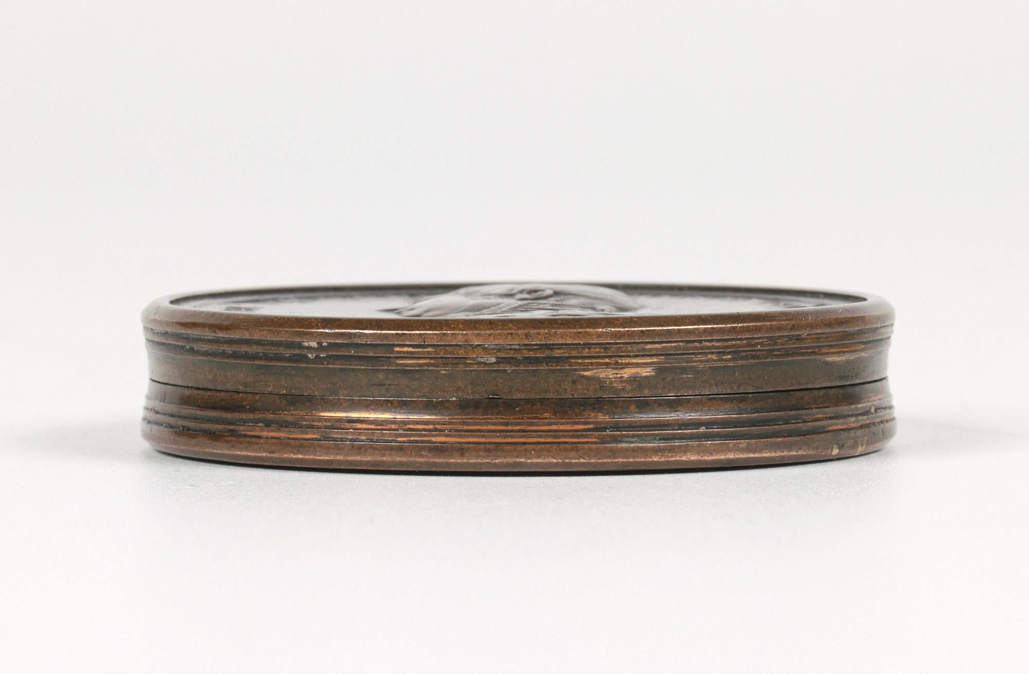 English George III Rare Bronze Cased Chronology of the Sovereigns of England For Sale