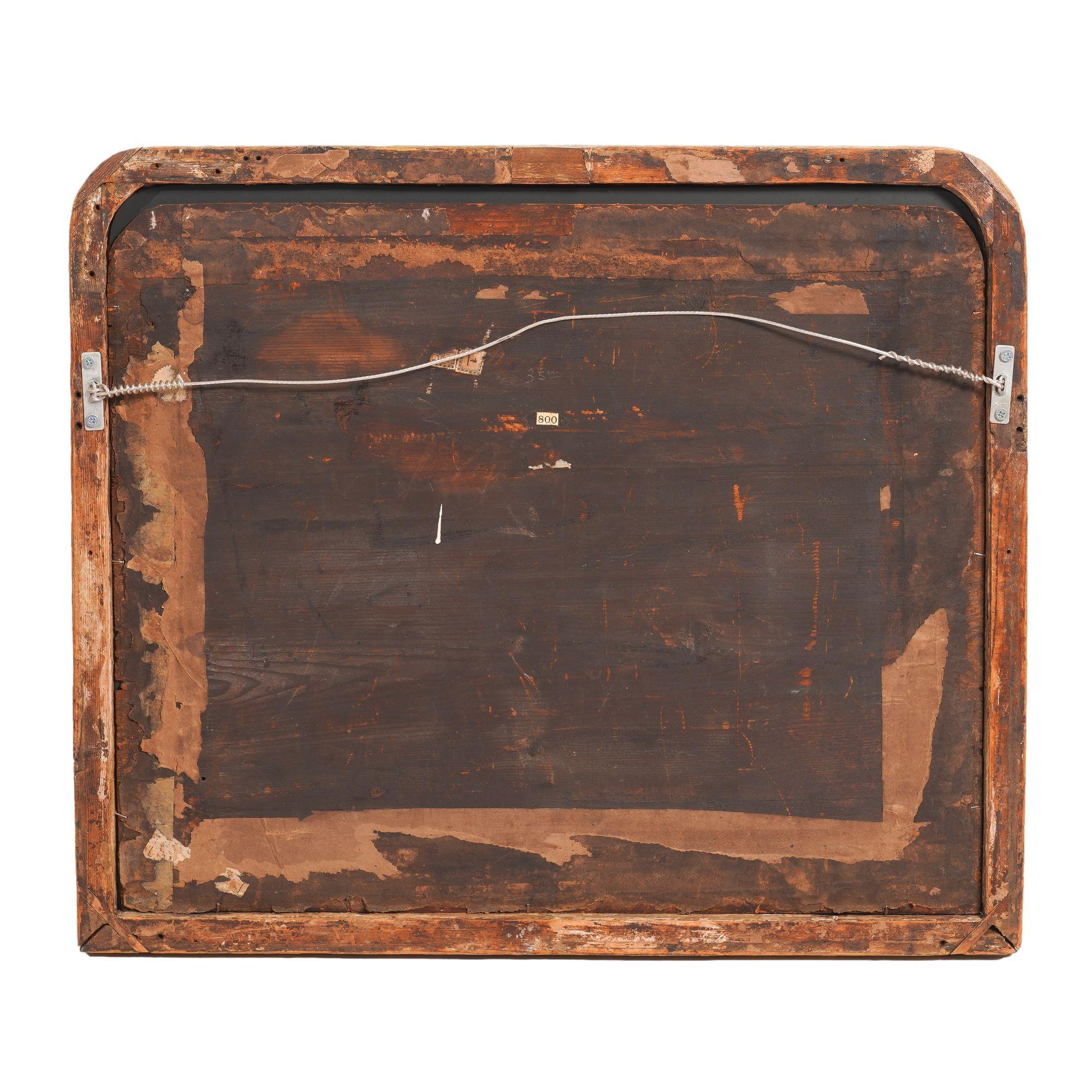 British George III rectangular giltwood overmantle mirror, c. 1770 For Sale