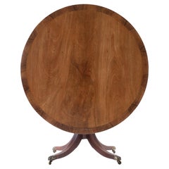 George III Regency Mahogany Circular Centre Table