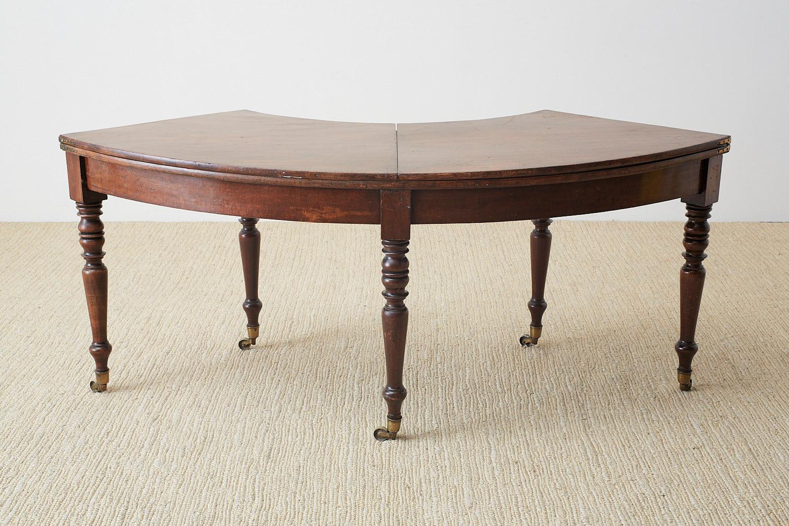 George III Regency Mahogany Hunt Drop Leaf Serving Table 3