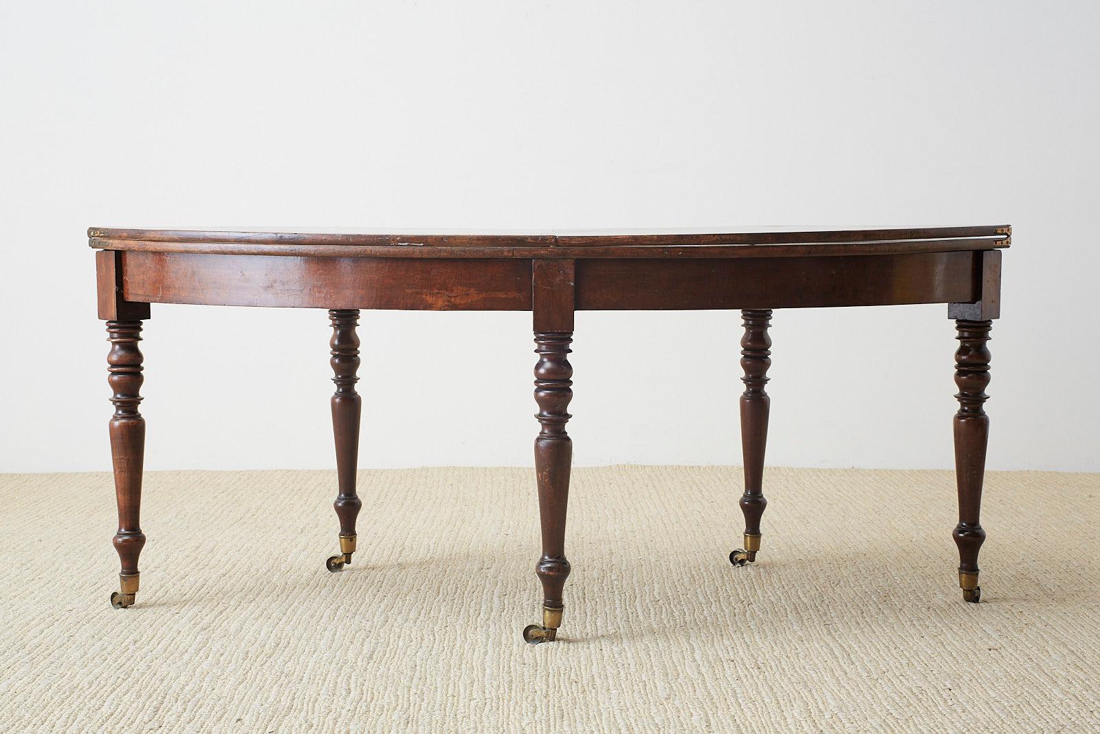 George III Regency Mahogany Hunt Drop Leaf Serving Table 4