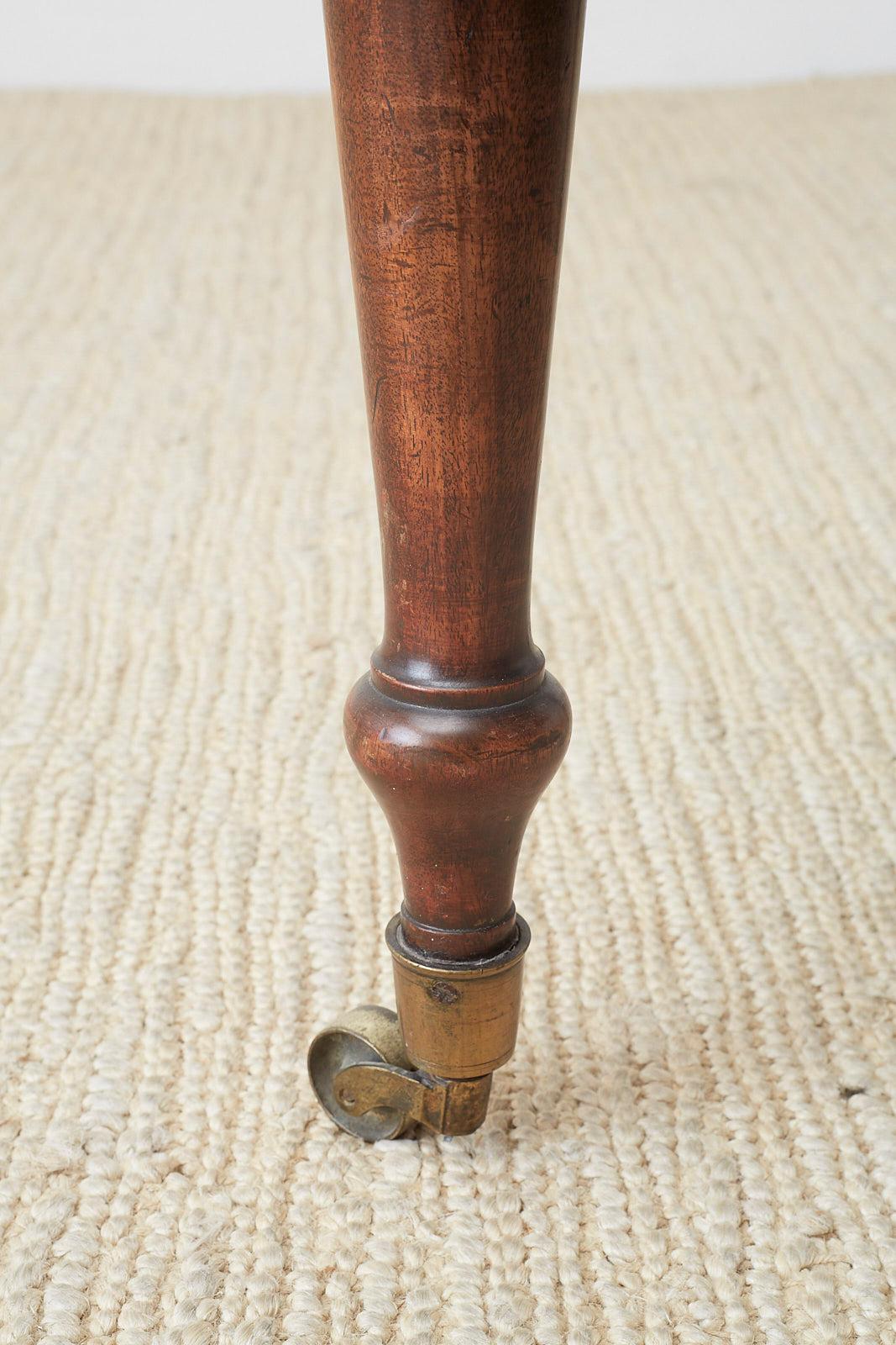 George III Regency Mahogany Hunt Drop Leaf Serving Table 5