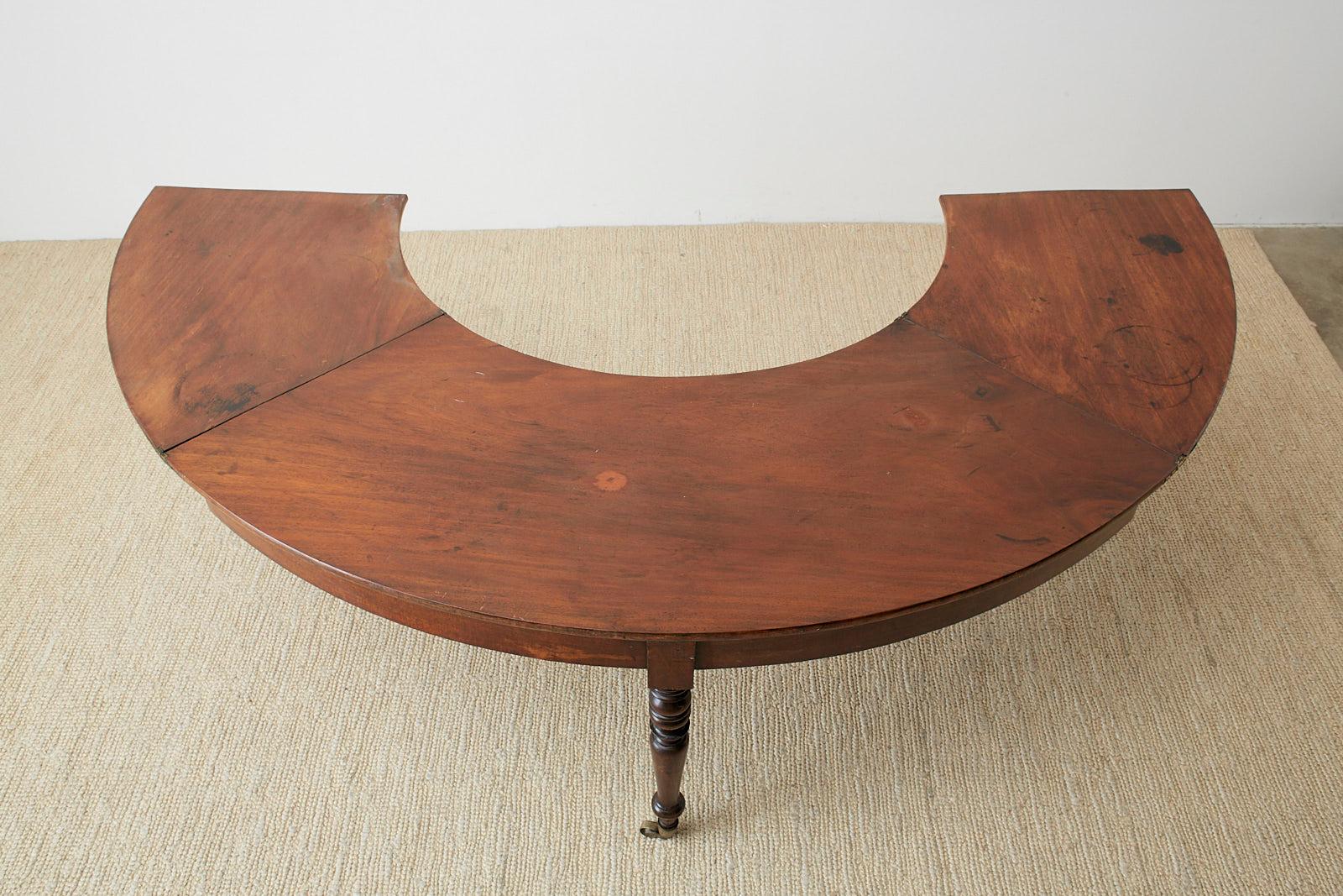 George III Regency Mahogany Hunt Drop Leaf Serving Table 8