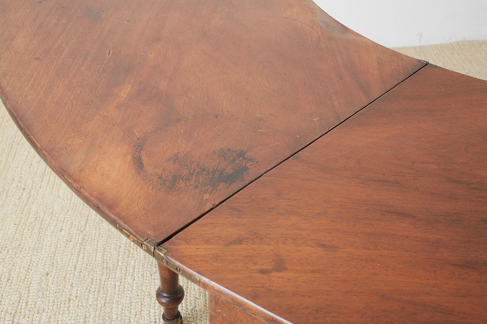 George III Regency Mahogany Hunt Drop Leaf Serving Table 9
