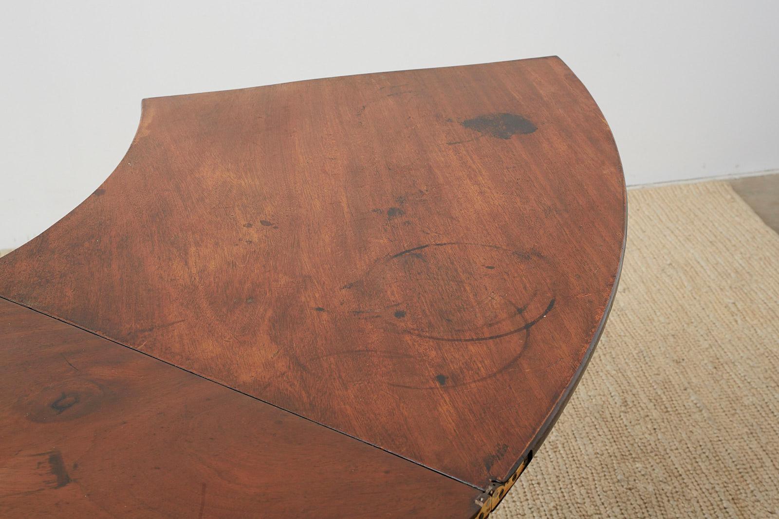 George III Regency Mahogany Hunt Drop Leaf Serving Table 10