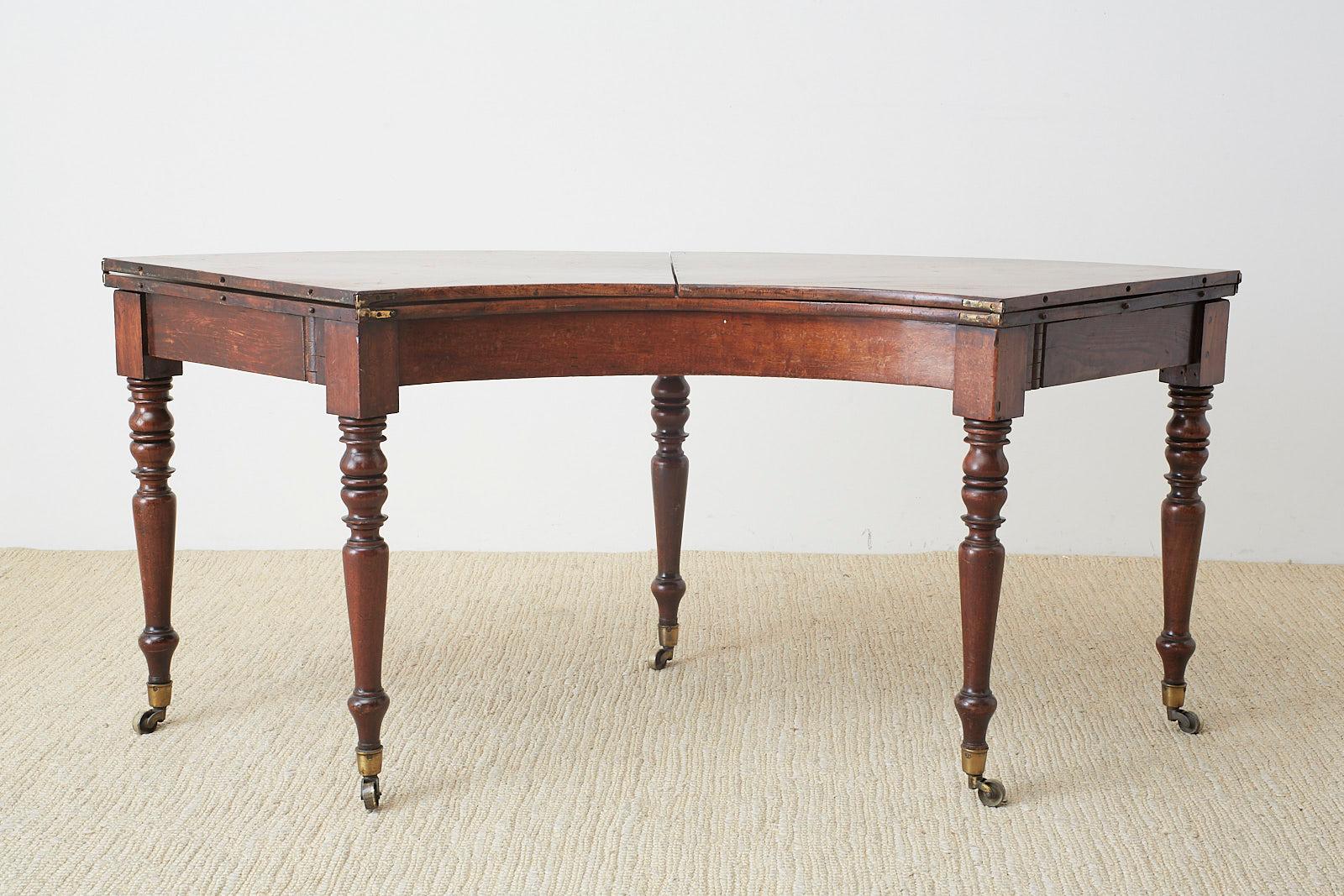 George III Regency Mahogany Hunt Drop Leaf Serving Table 13