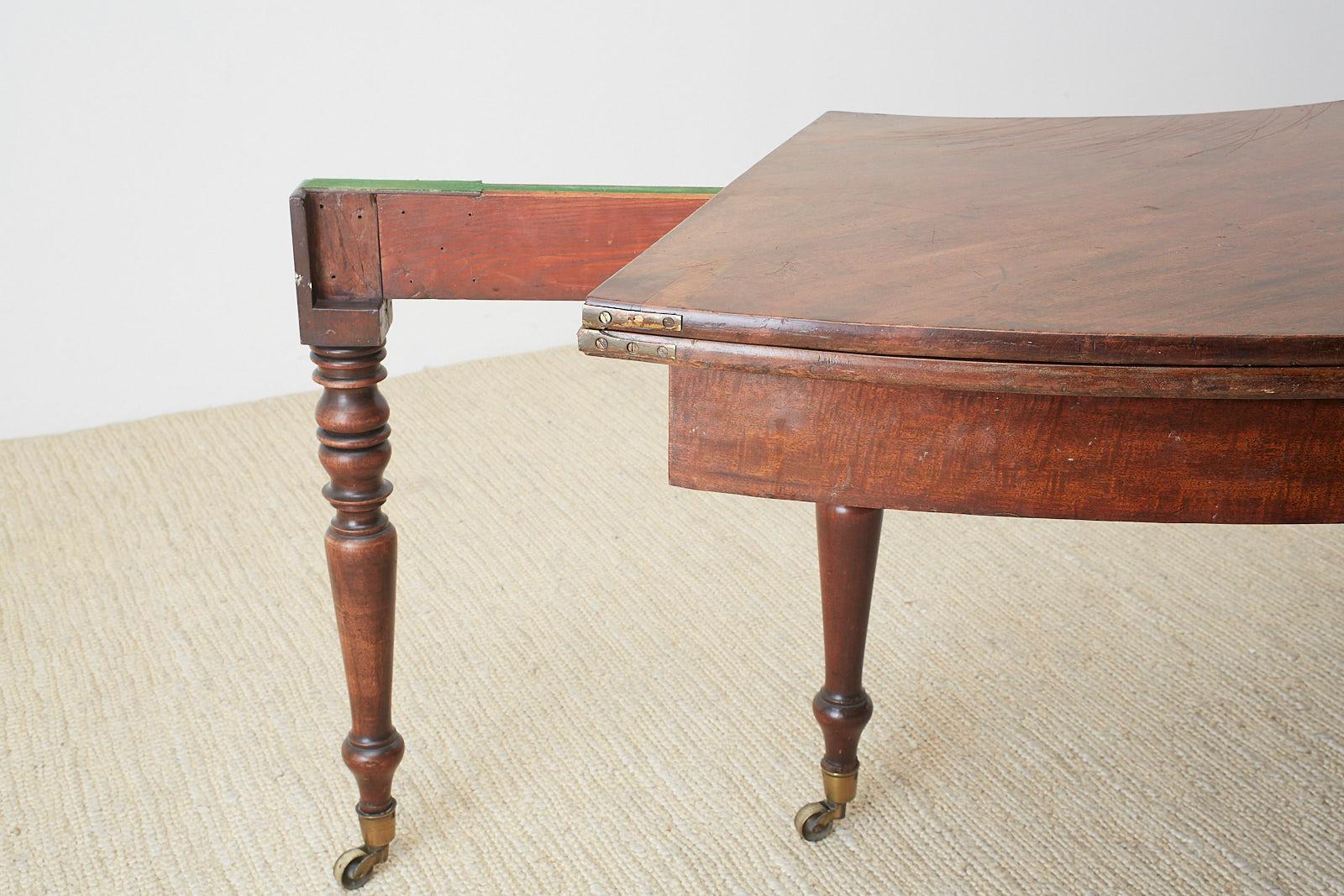 George III Regency Mahogany Hunt Drop Leaf Serving Table 1