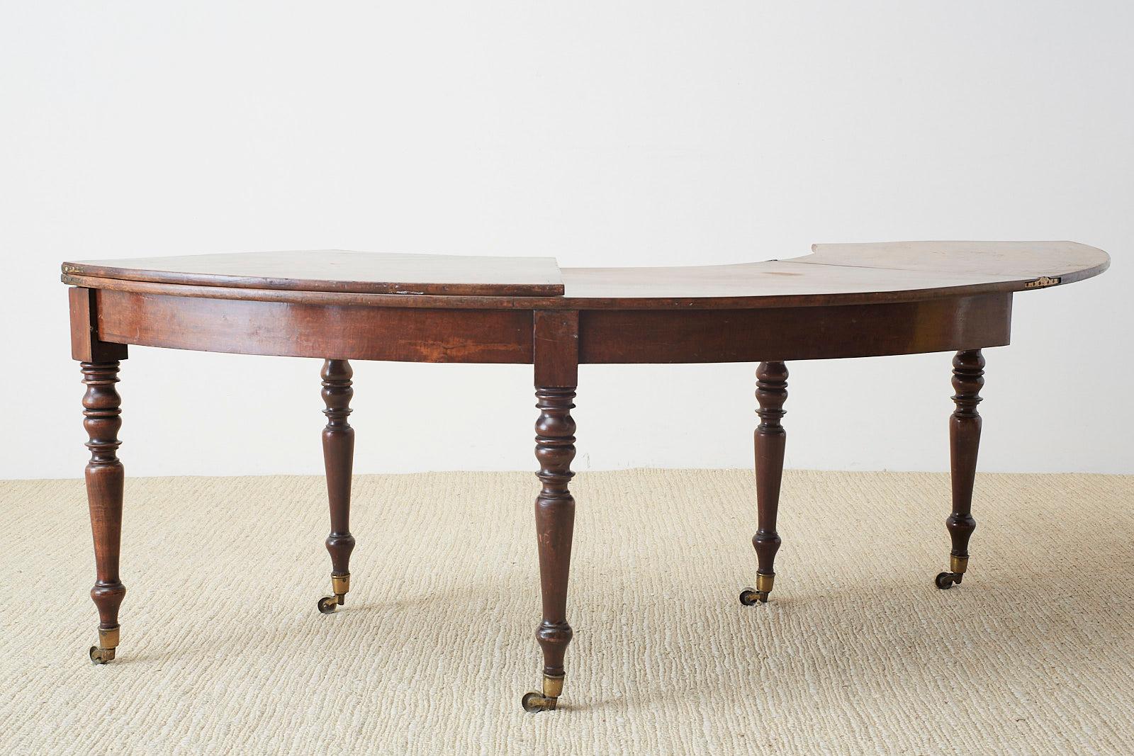 George III Regency Mahogany Hunt Drop Leaf Serving Table 2