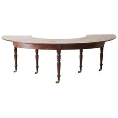 George III Regency Mahogany Hunt Drop Leaf Serving Table