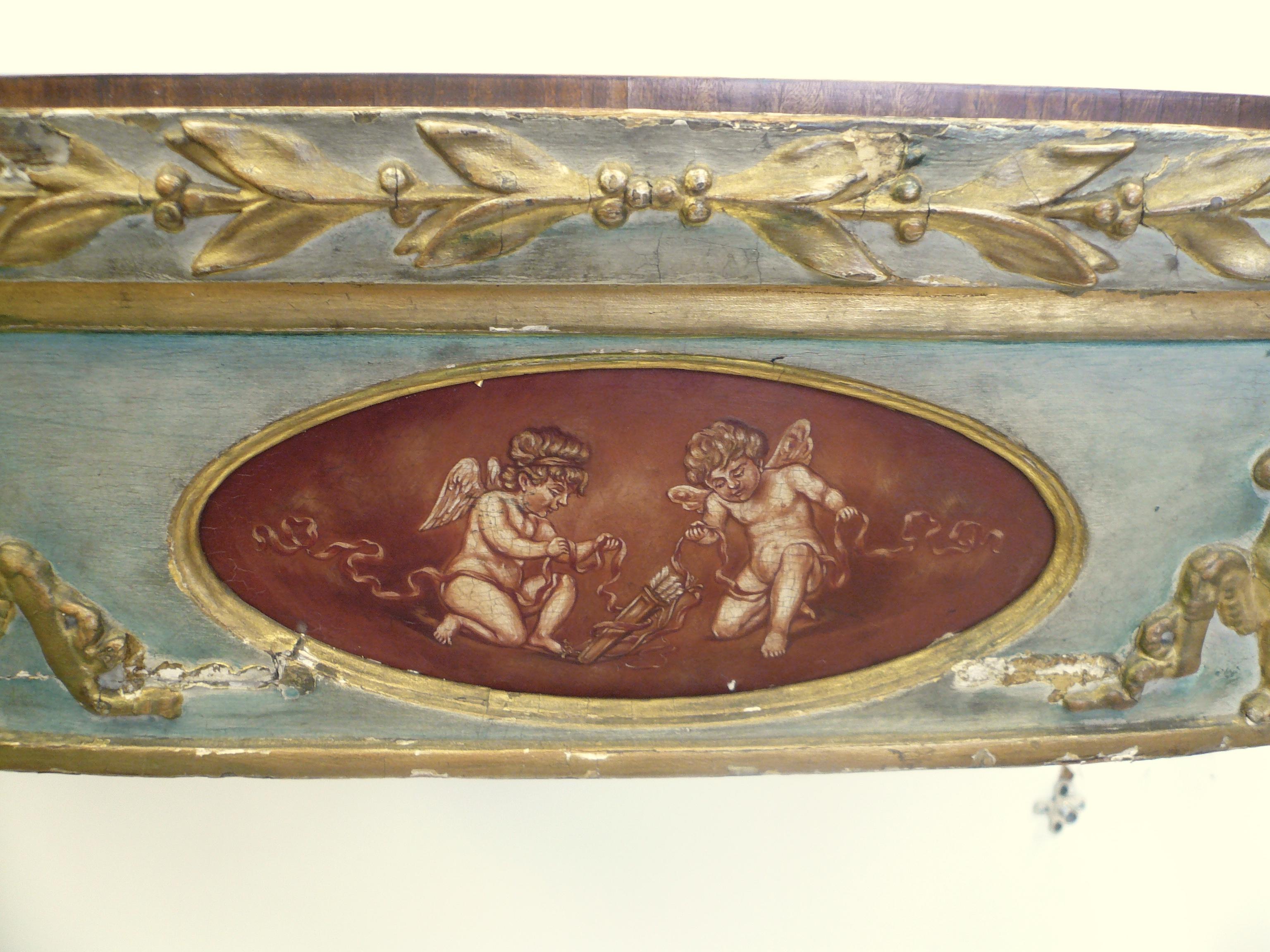George III Robert Adam Style Satinwood and Painted Console Table, circa 1780 3