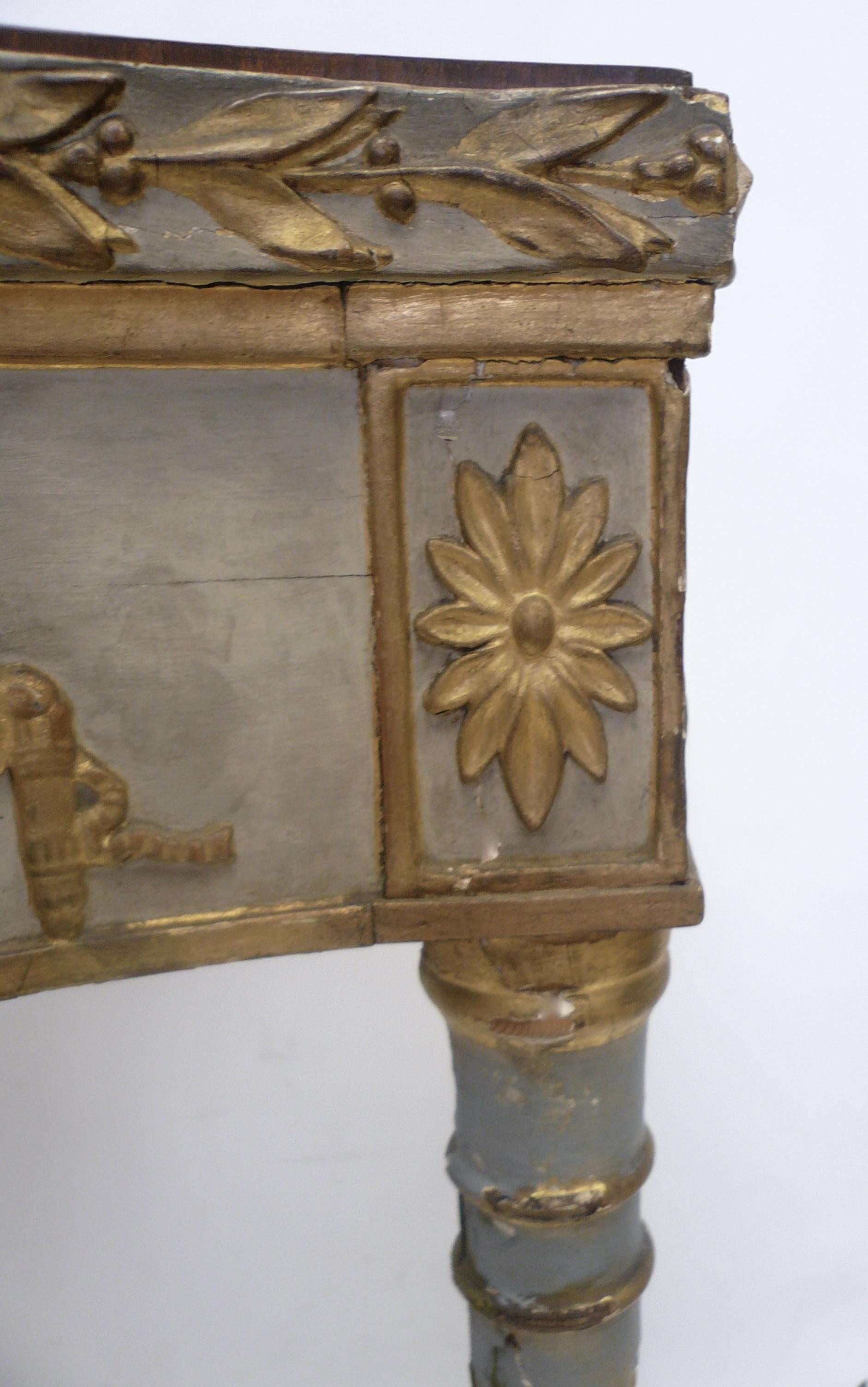 George III Robert Adam Style Satinwood and Painted Console Table, circa 1780 5