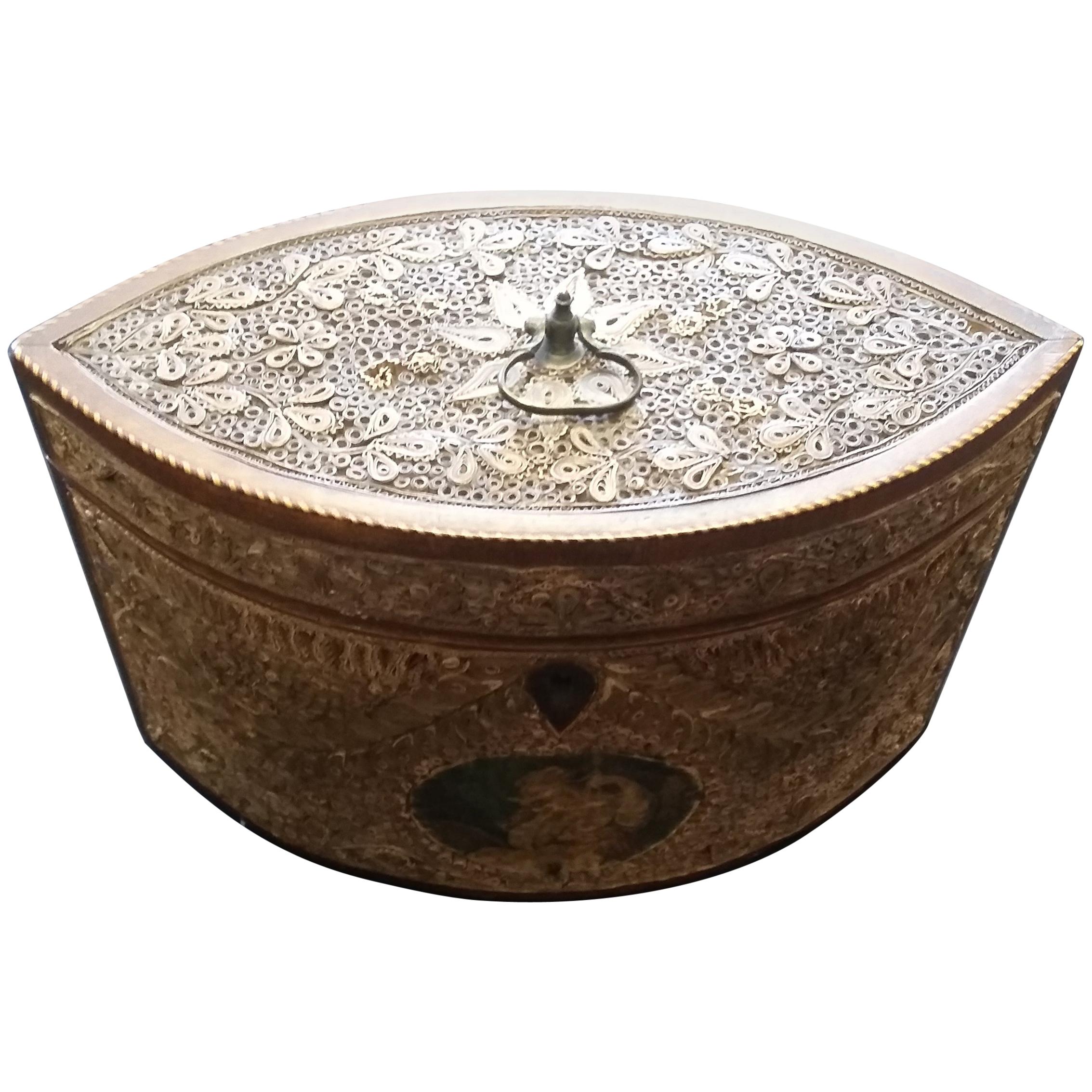 George III Rolled Paper Tea Caddy