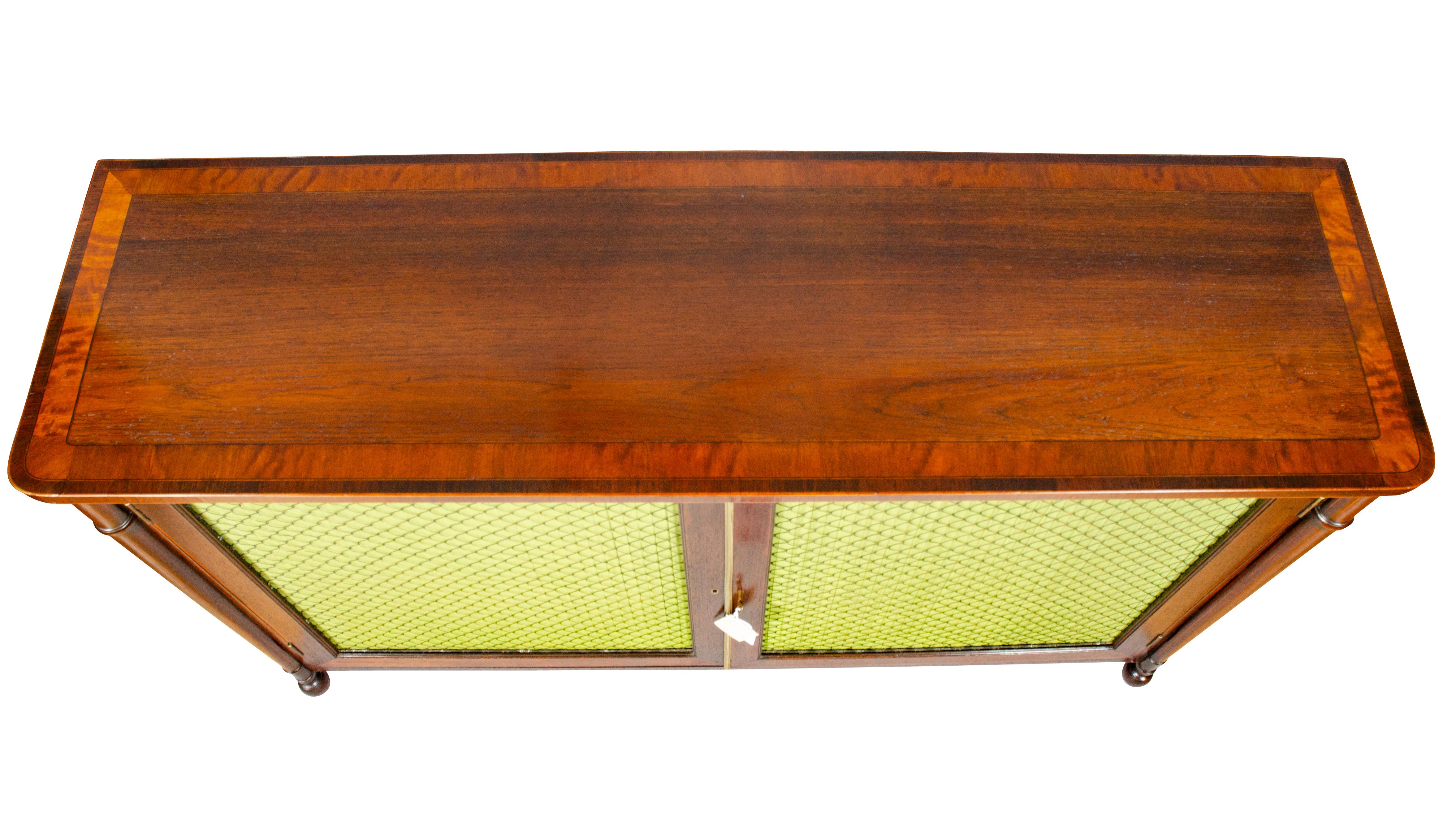 George III Rosewood and Inlaid Credenza 1