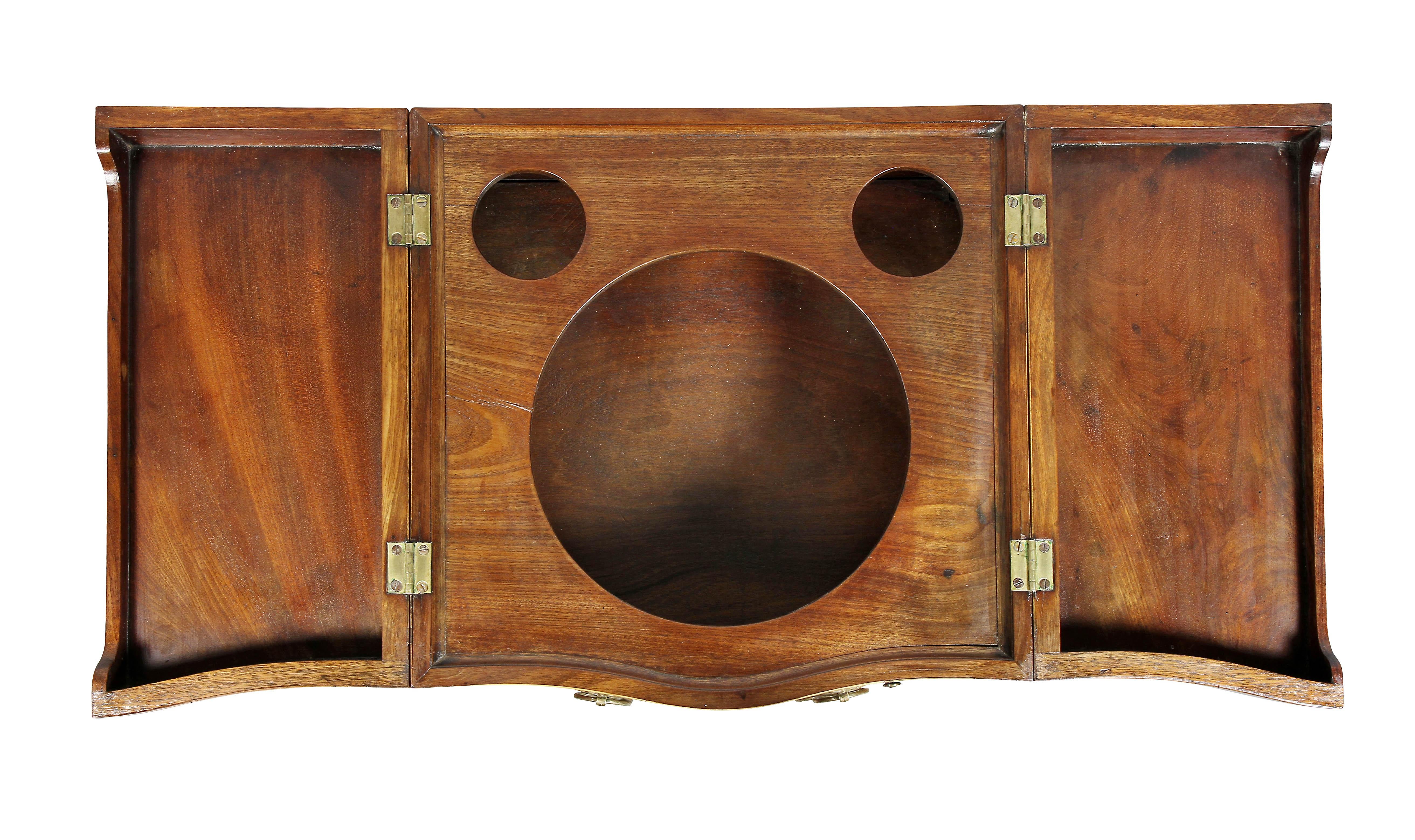 George III Rosewood and Satinwood Beau Brummel In Good Condition For Sale In Essex, MA