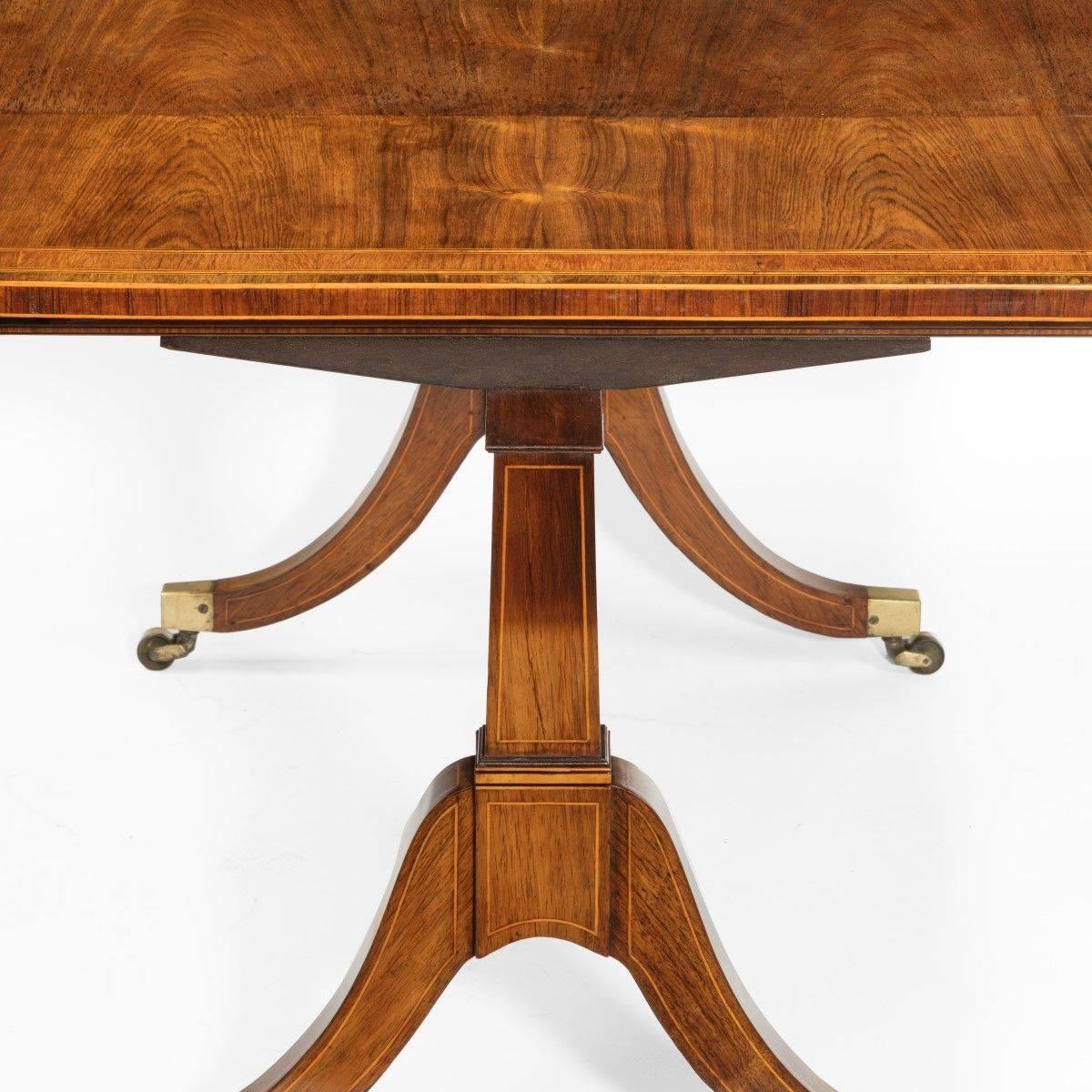 Mid-19th Century George III Rosewood and Satinwood Sofa Table
