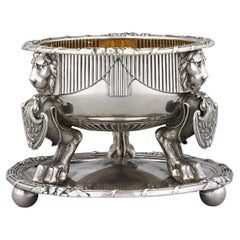 Salt and Spice Cellar de présentation royale George III en argent par Scott & Smith