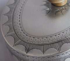 Safrantopf aus der Zeit George III. Hergestellt in London von Robert Hennell, 1787