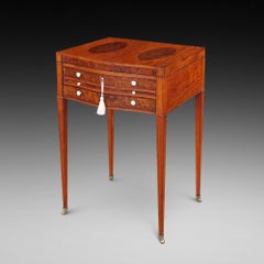 George III Satinwood and Mahogany Gentleman's Wash Stand