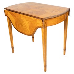 George III Satinwood And Marquetry Pembroke Table