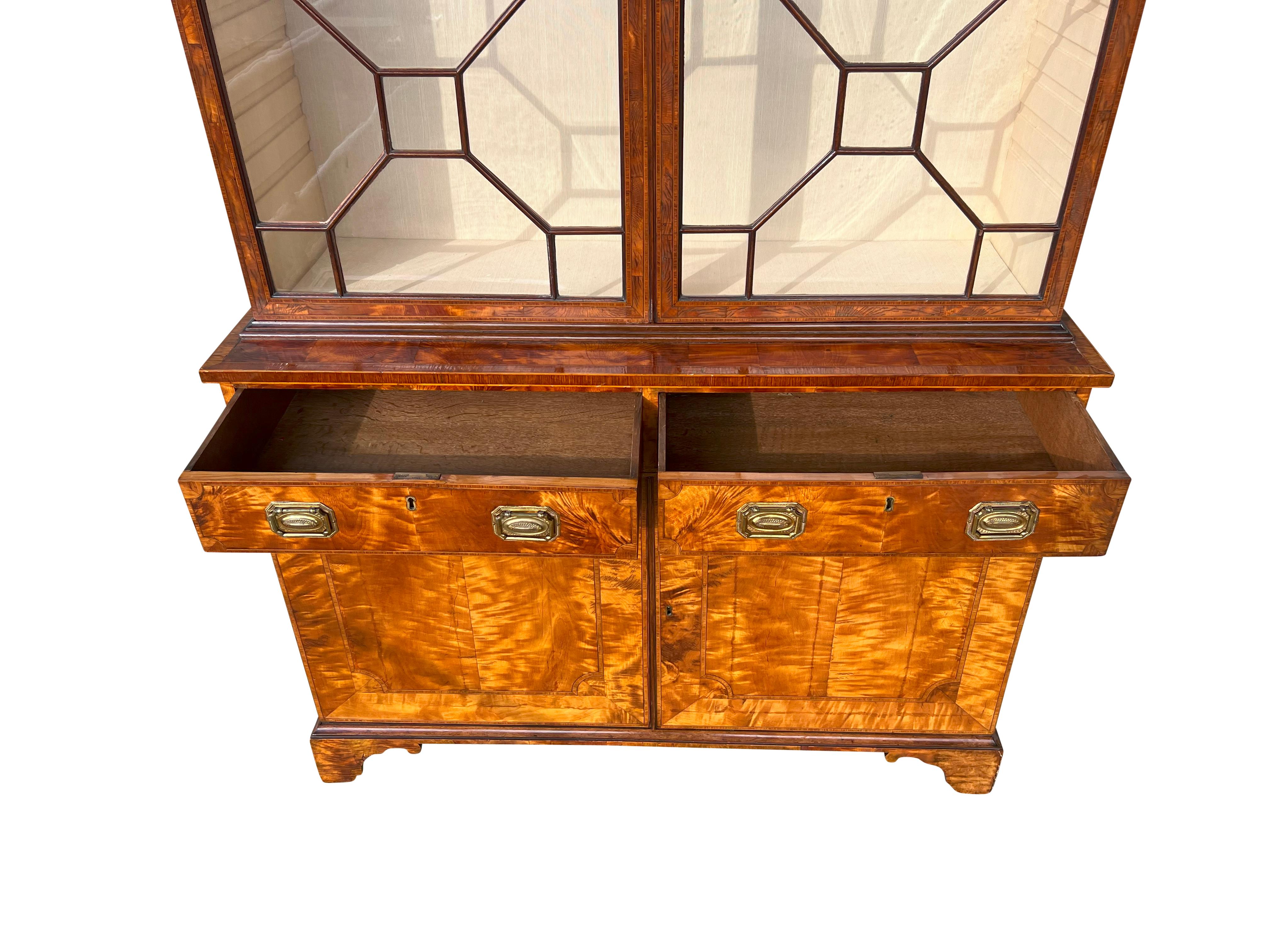 George III Satinwood Cabinet For Sale 10