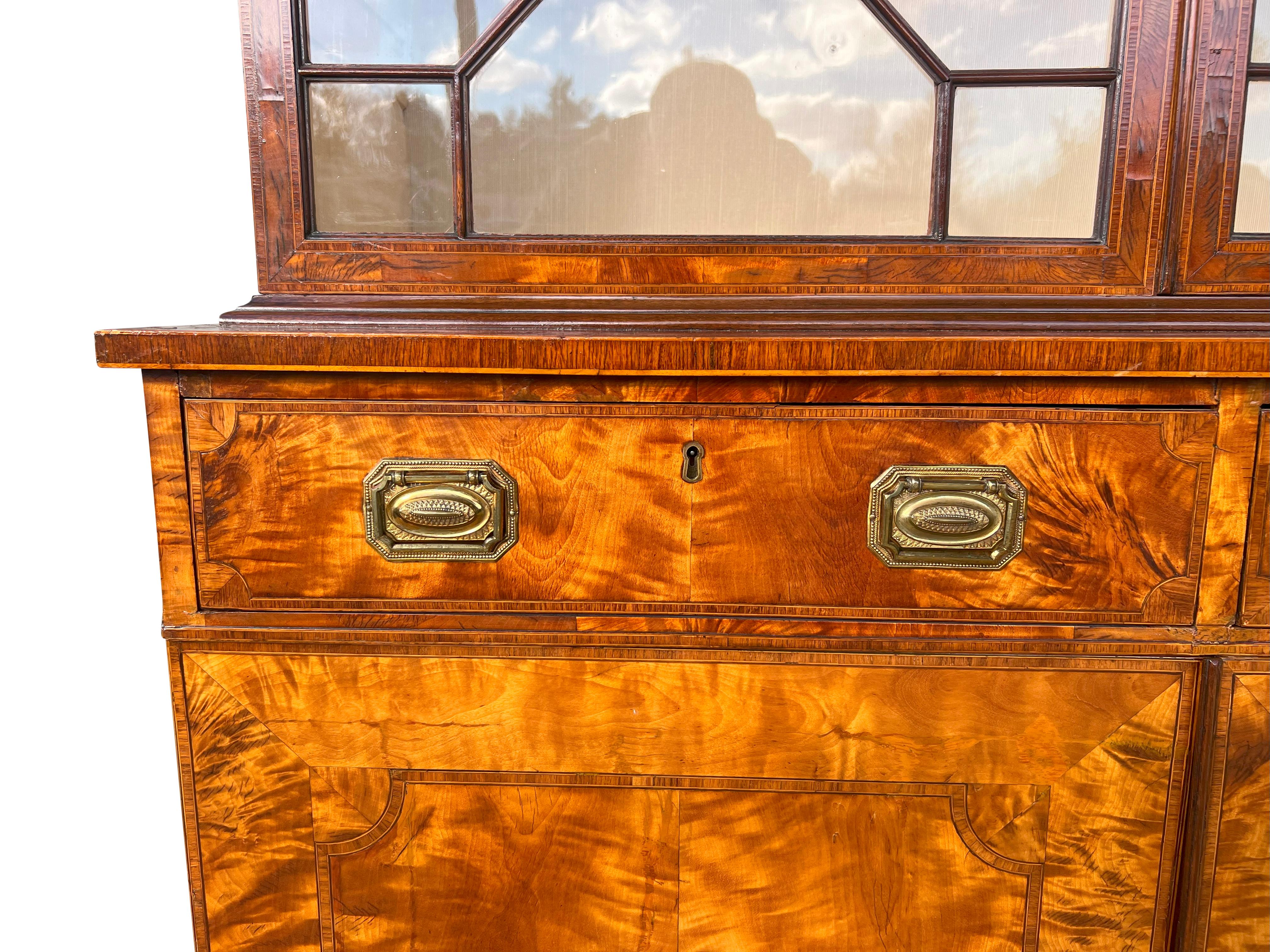 George III Satinwood Cabinet For Sale 2