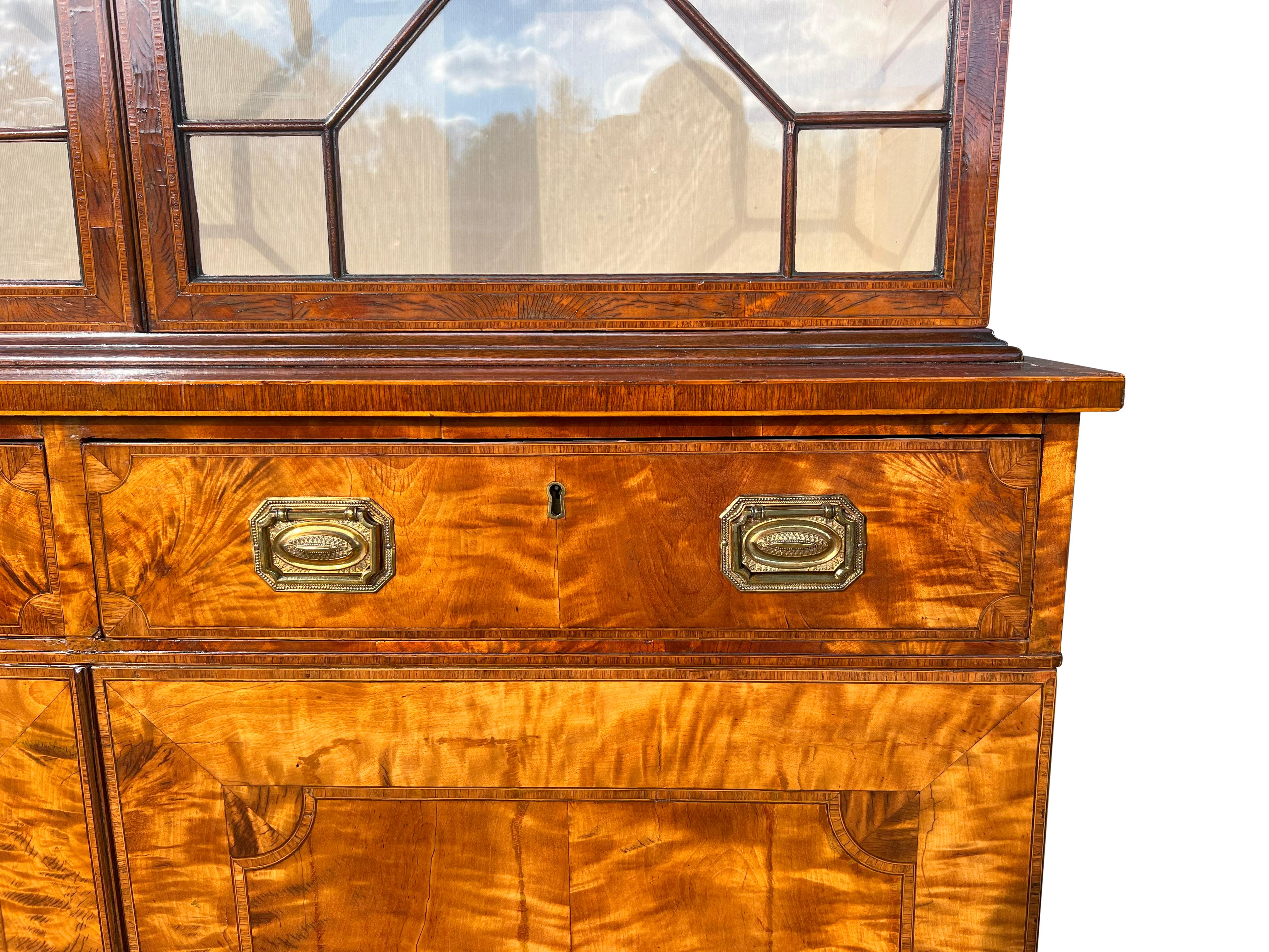 George III Satinwood Cabinet For Sale 3